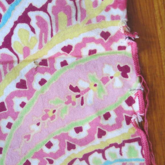 VERA BRADLEY Capri Melon Paisley Pink Set of 4 Napkins Fabric 19.5"x19.5"Retired - Picture 11 of 13